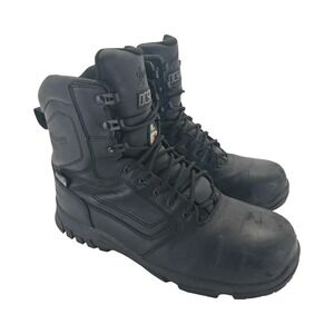 Danner Lookout EMS Side-Zip Boots Mens Size 11 Black Leather Work NMT Steel Toe